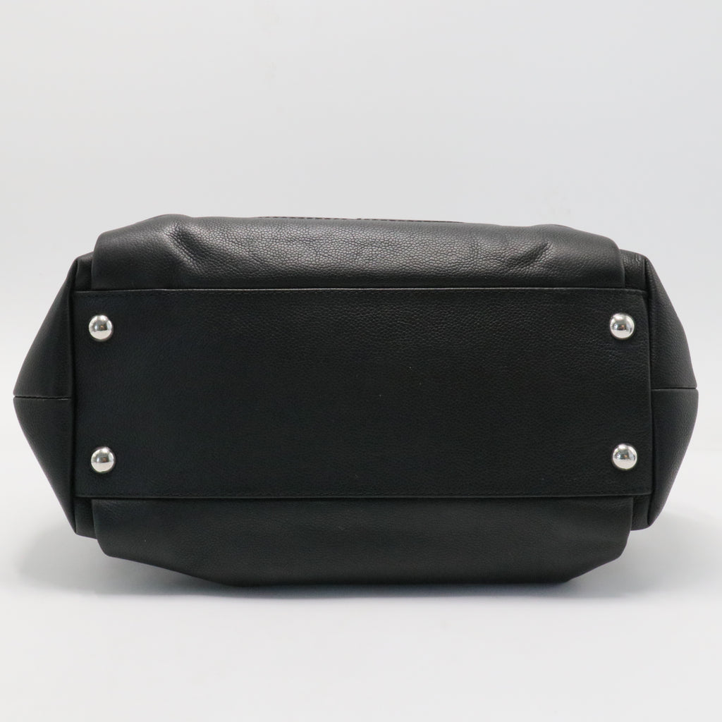 Timeless CC Soft Tote Quilted Caviar  Medium