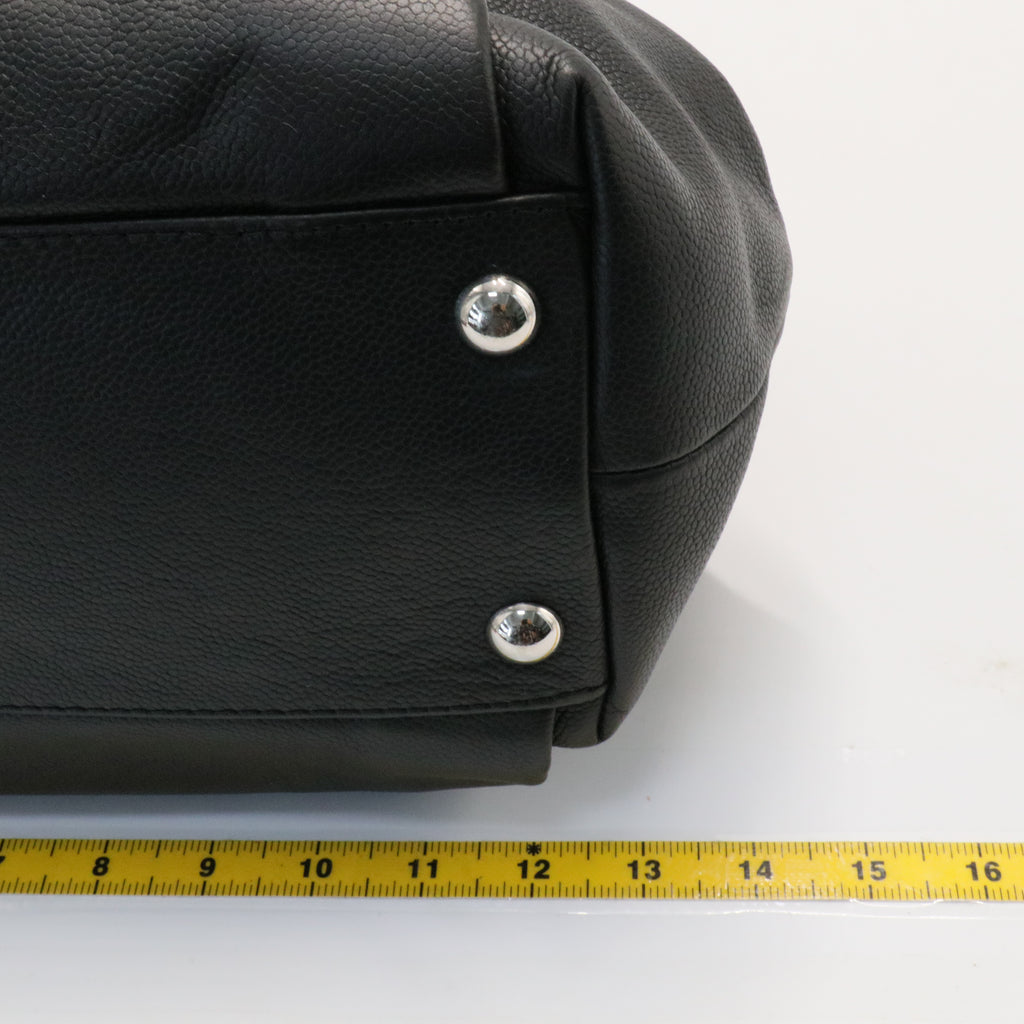 Timeless CC Soft Tote Quilted Caviar  Medium