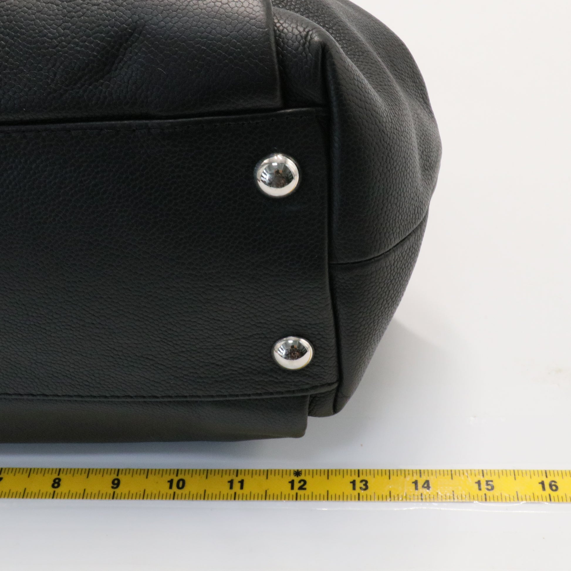 Timeless CC Soft Tote Quilted Caviar  Medium