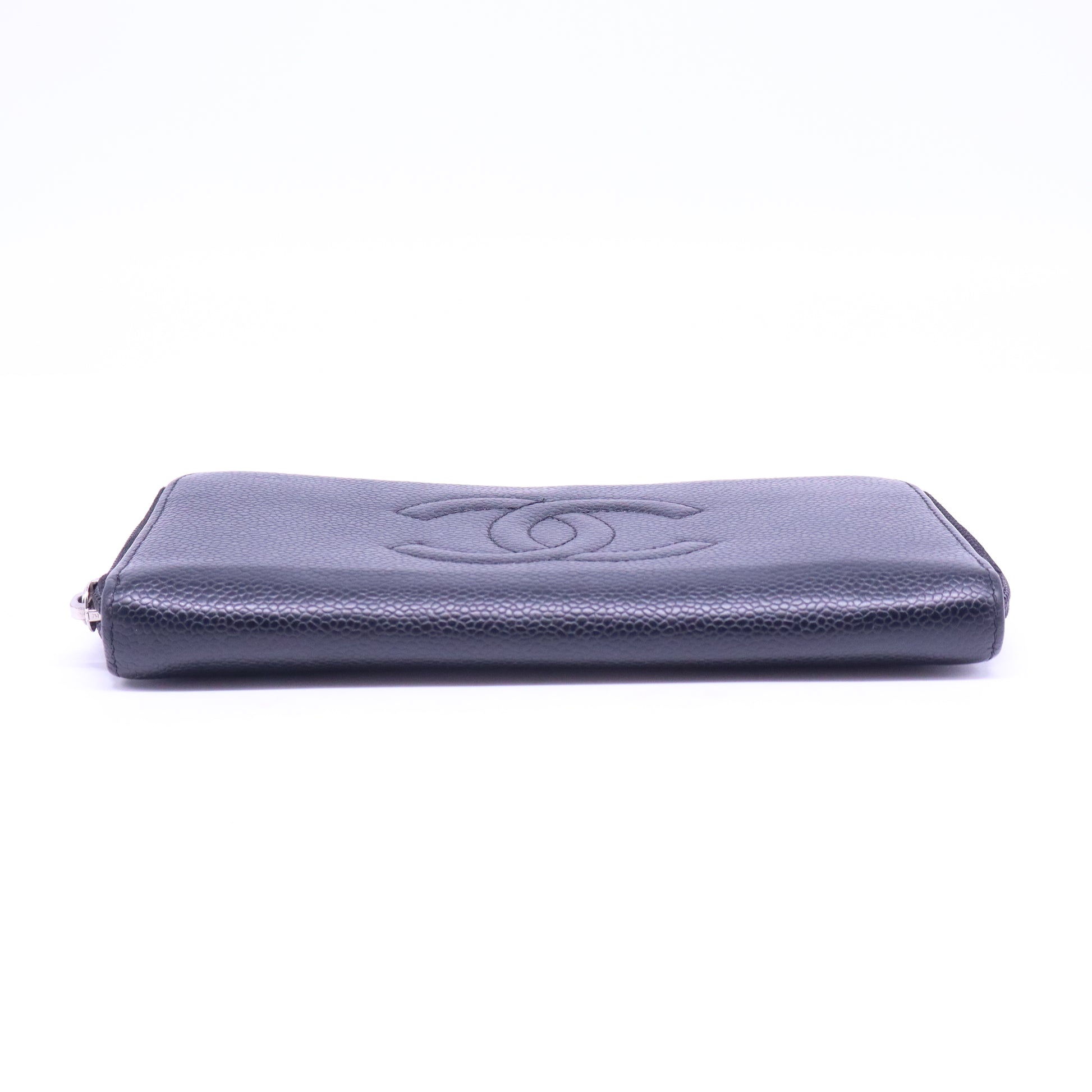 Black Caviar Leather Timeless L-Gusset Zippy Wallet W20798
