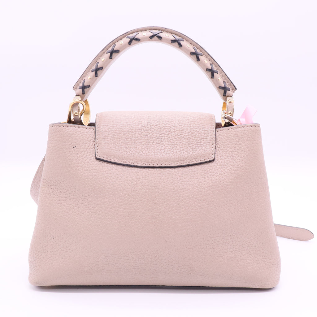Louis Vuitton Galet Taurillon Leather and Capucines PM Bag Twins