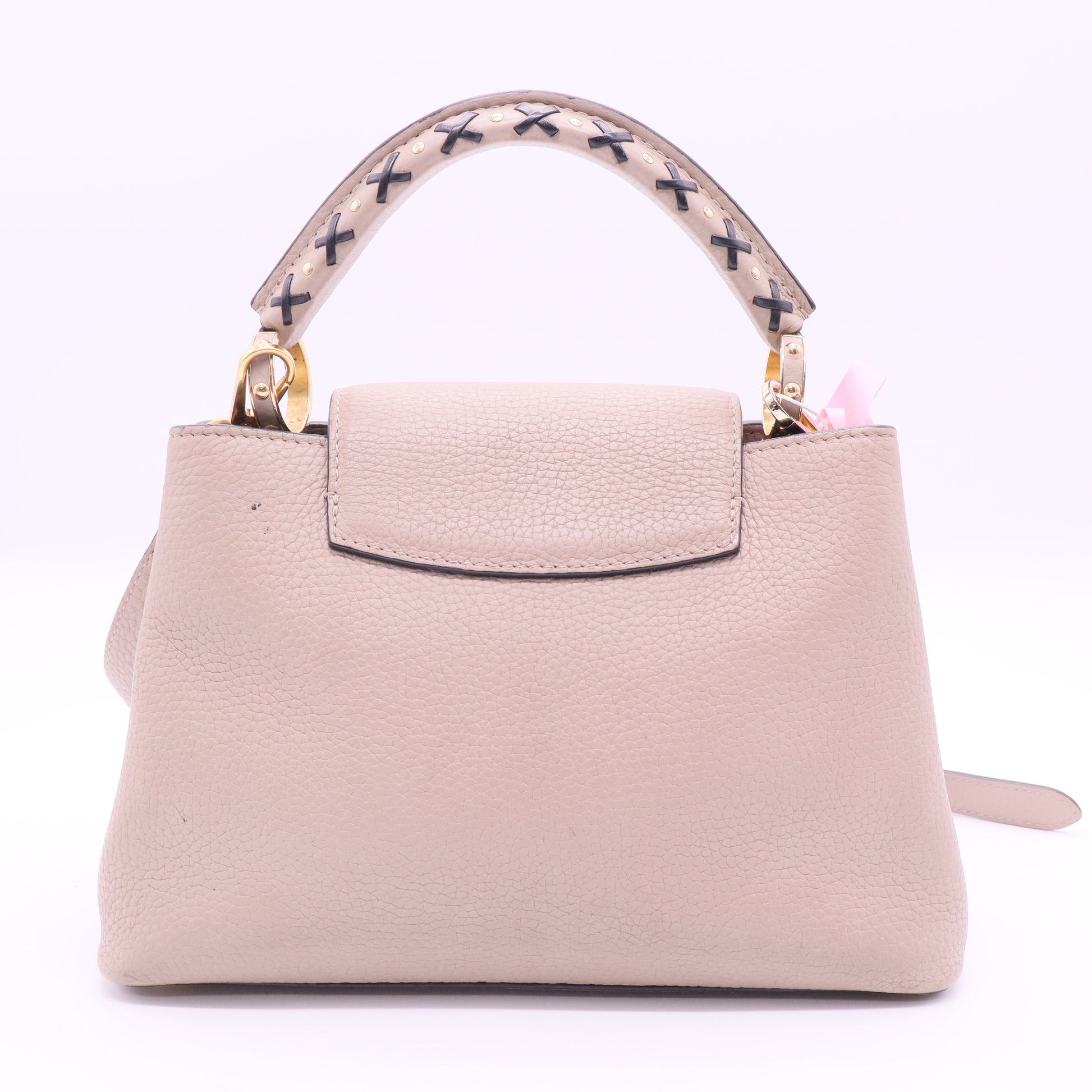 Louis Vuitton Galet Taurillon Leather and Capucines PM Bag Twins