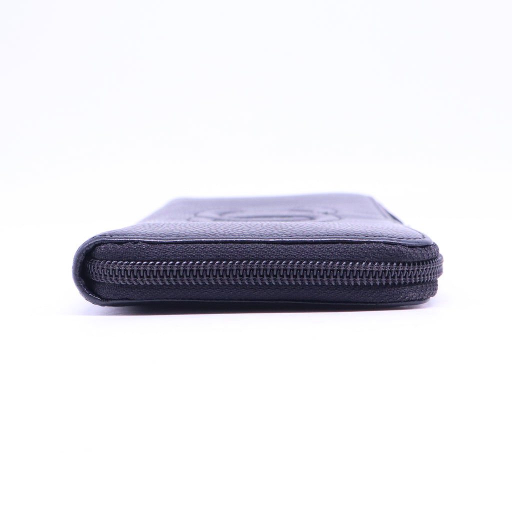 Black Caviar Leather Timeless L-Gusset Zippy Wallet W20798