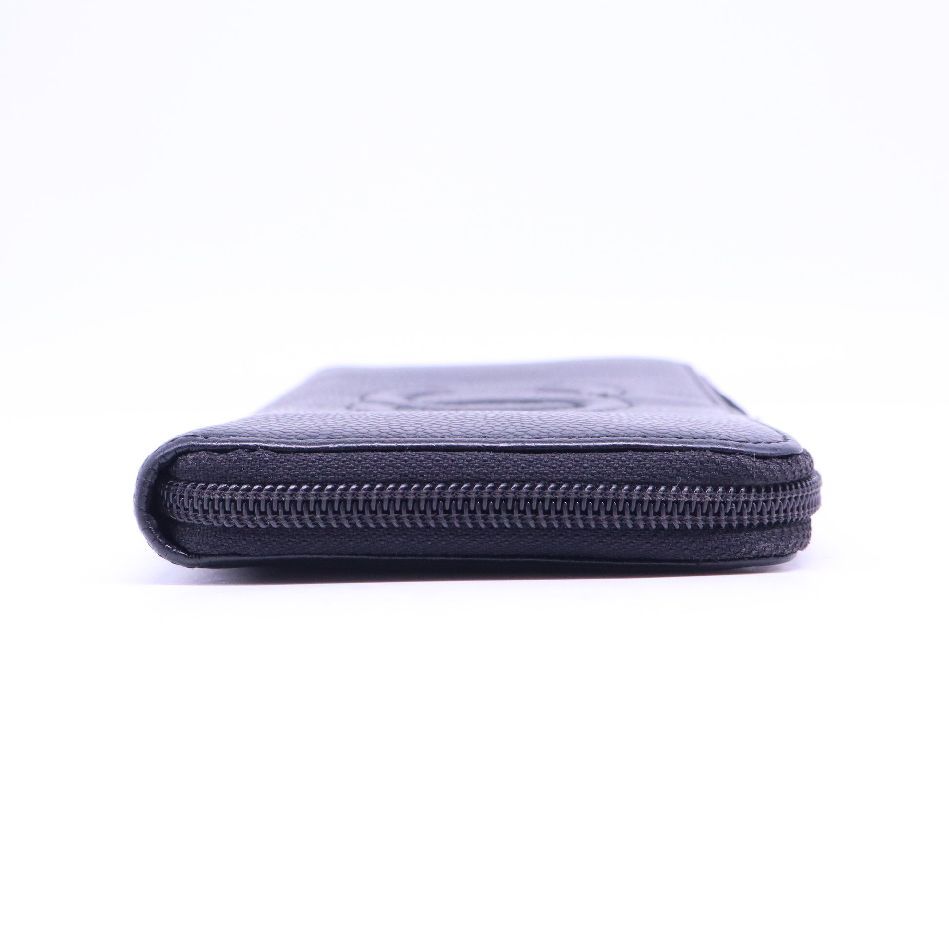 Black Caviar Leather Timeless L-Gusset Zippy Wallet W20798