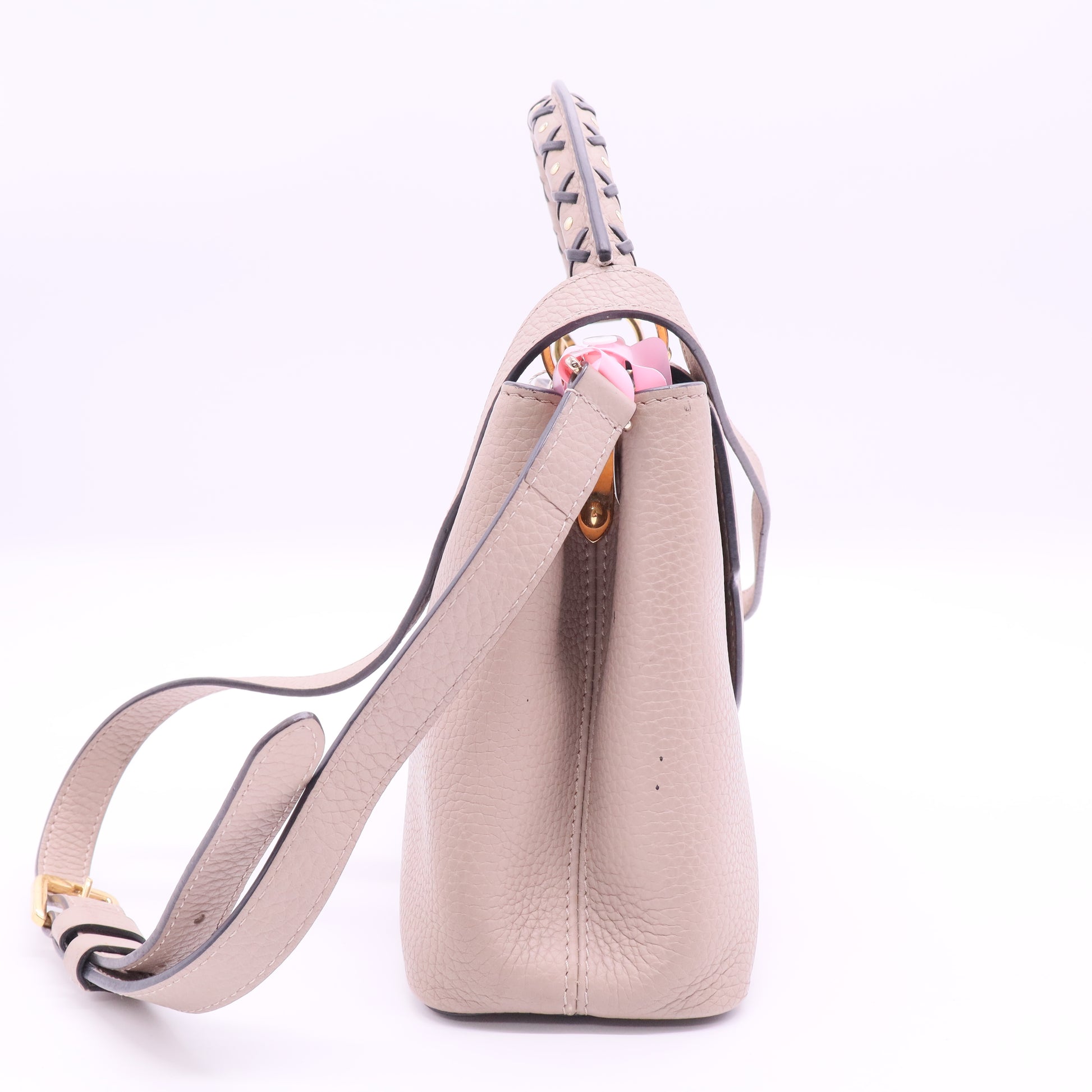 Louis Vuitton Galet Taurillon Leather and Capucines PM Bag Twins