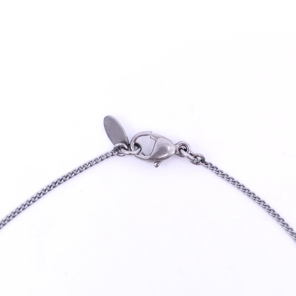 Crystal Pearl CC Necklace Silver W20327