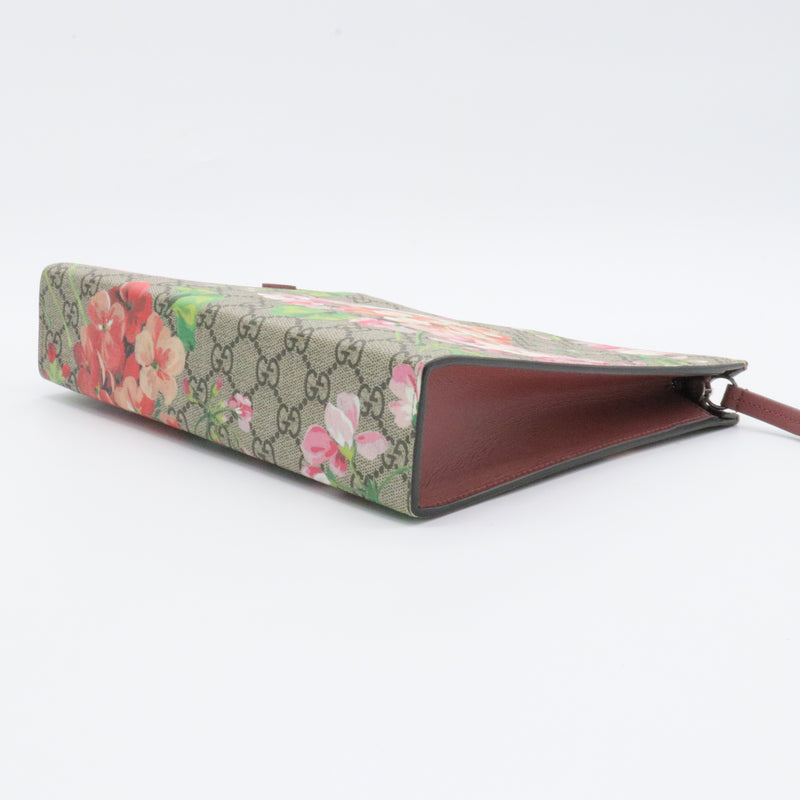 Toiletry Pouch Blooms Print GG Coated Canvas Small