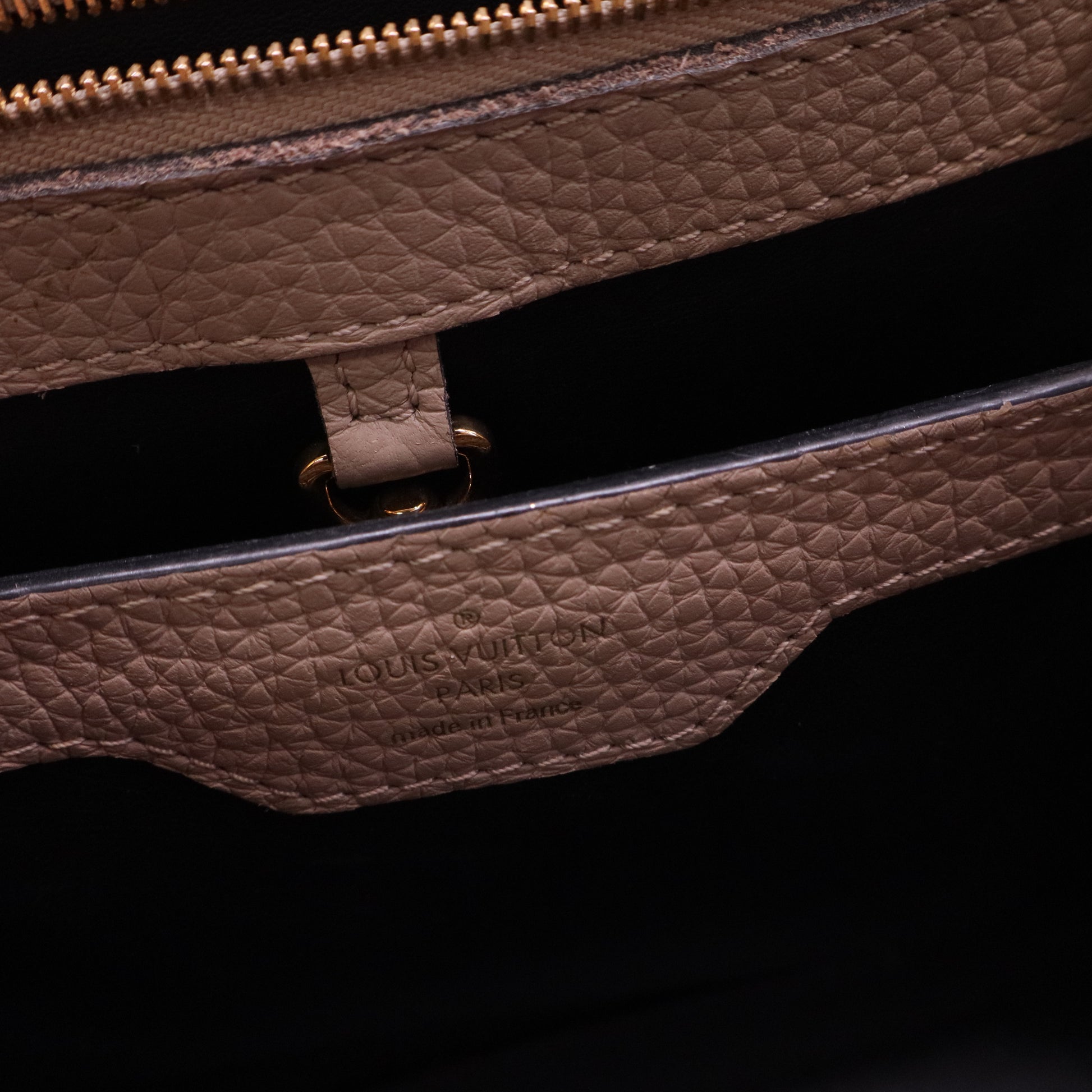 Louis Vuitton Galet Taurillon Leather and Capucines PM Bag Twins