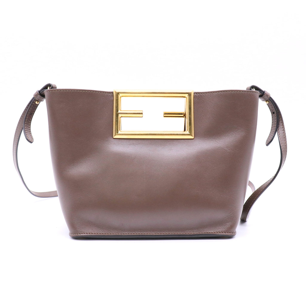 Fendi brown shoulder bag twins