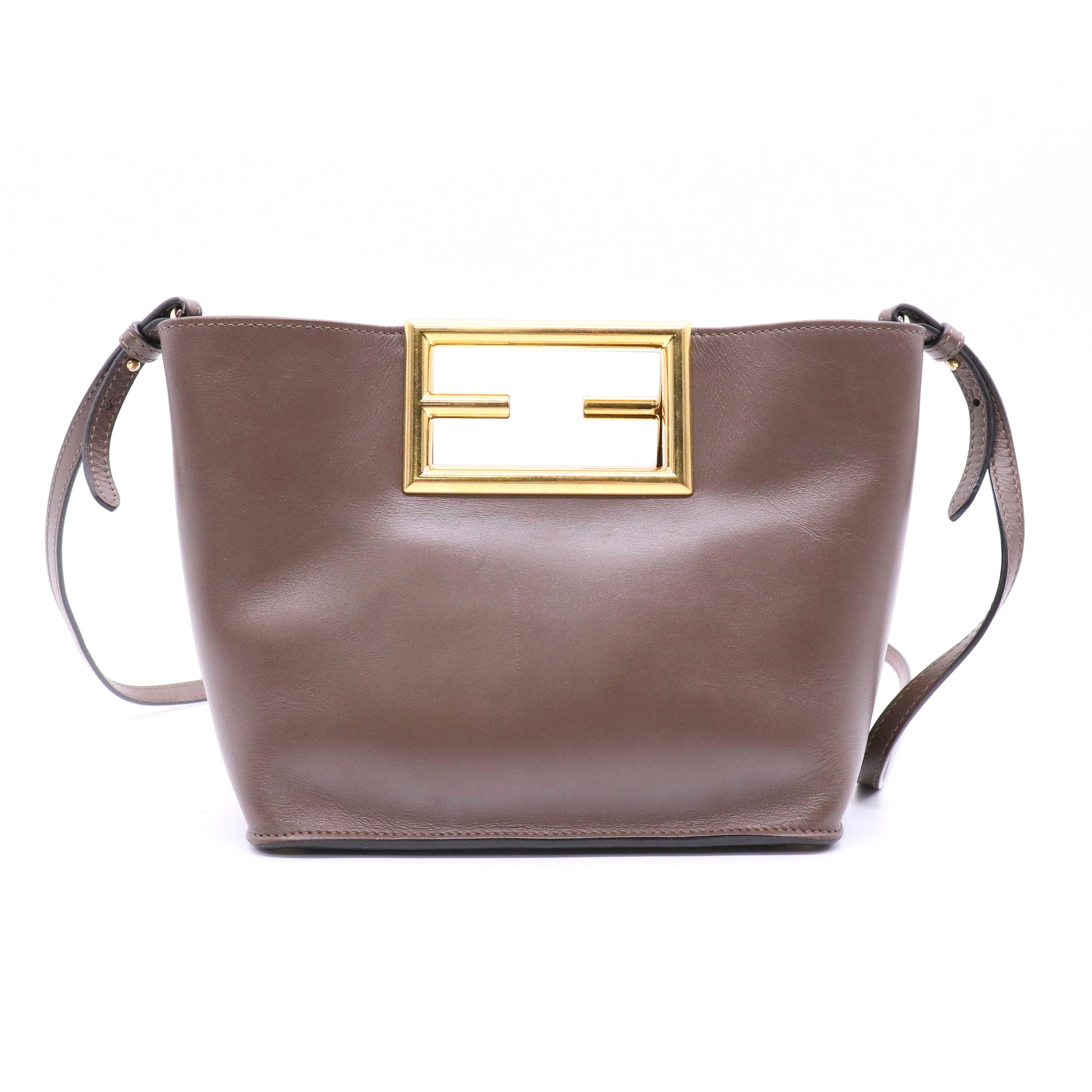 Fendi brown shoulder bag twins