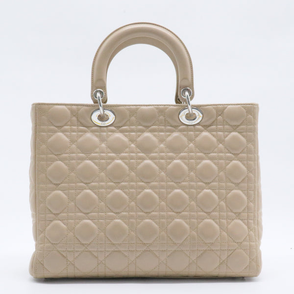 Lady Dior Bag Cannage Quilt Lambskin Large