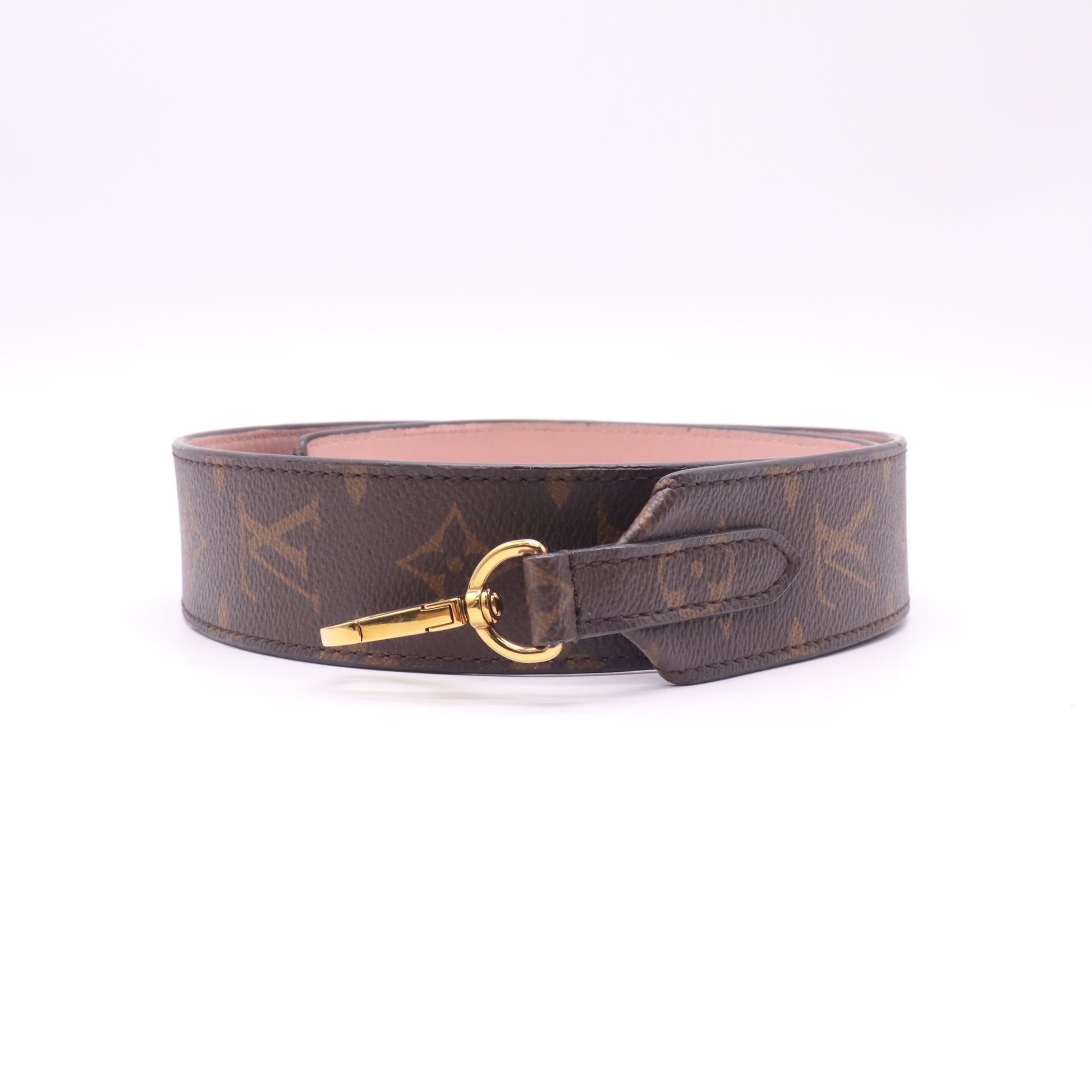Monogram Bandouliere Shoulder Strap Rose Poudre W22305