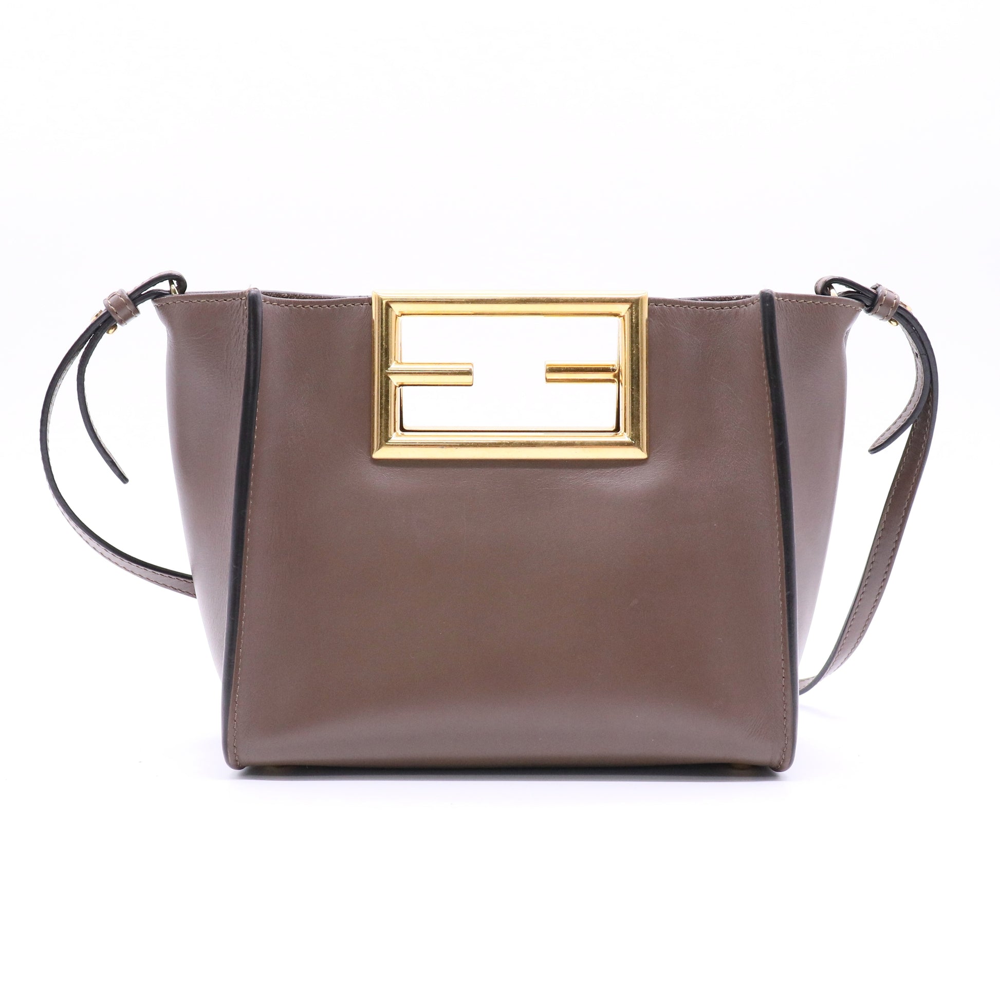 Fendi brown shoulder bag twins
