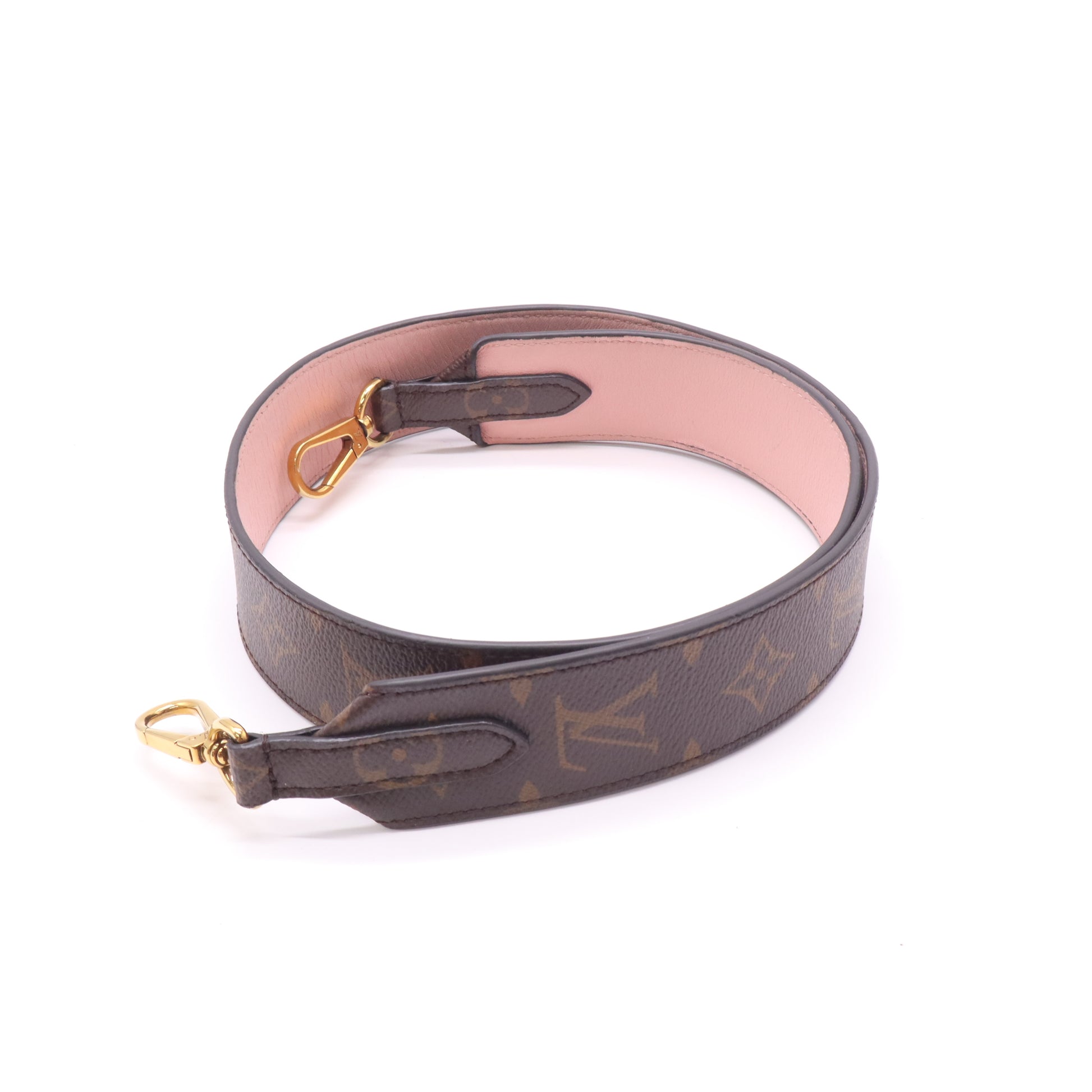 Monogram Bandouliere Shoulder Strap Rose Poudre W22305