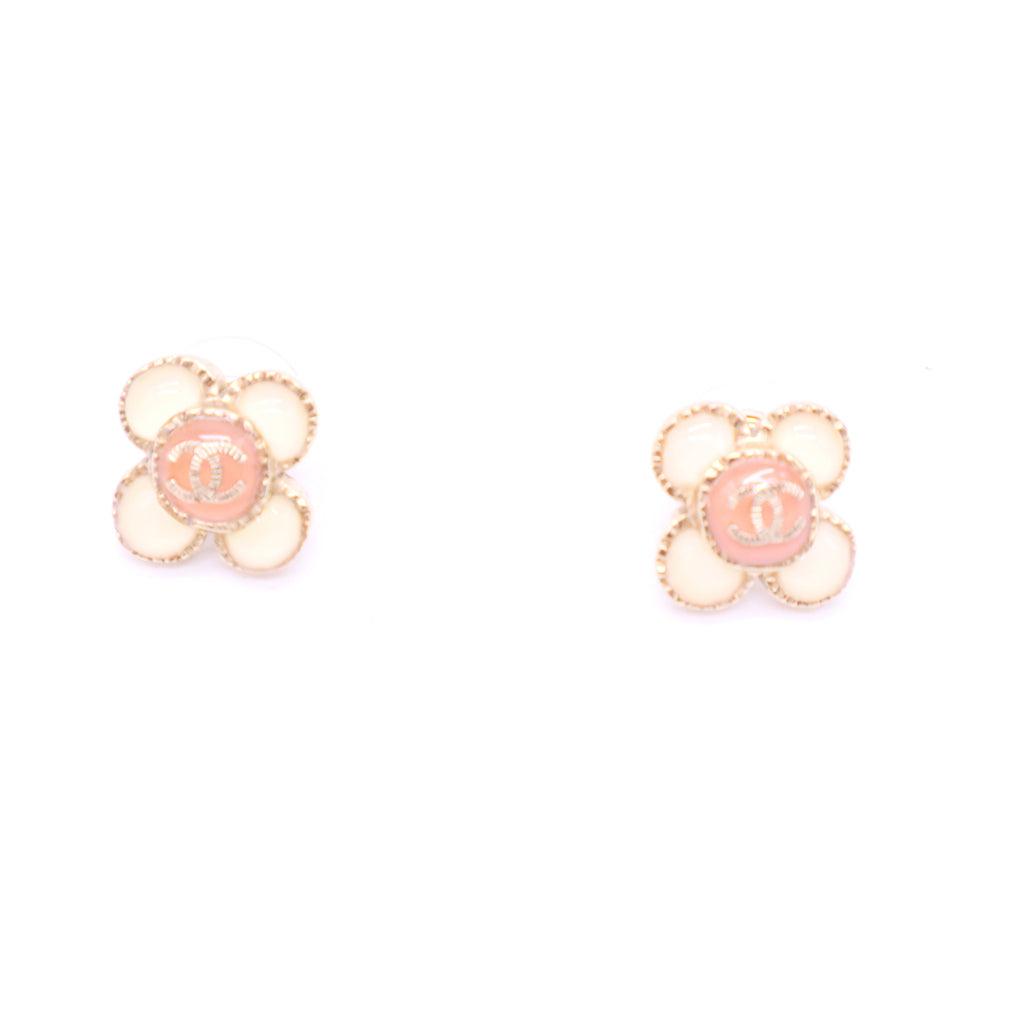 Earrings Cruise Pink Gold Floral W20317