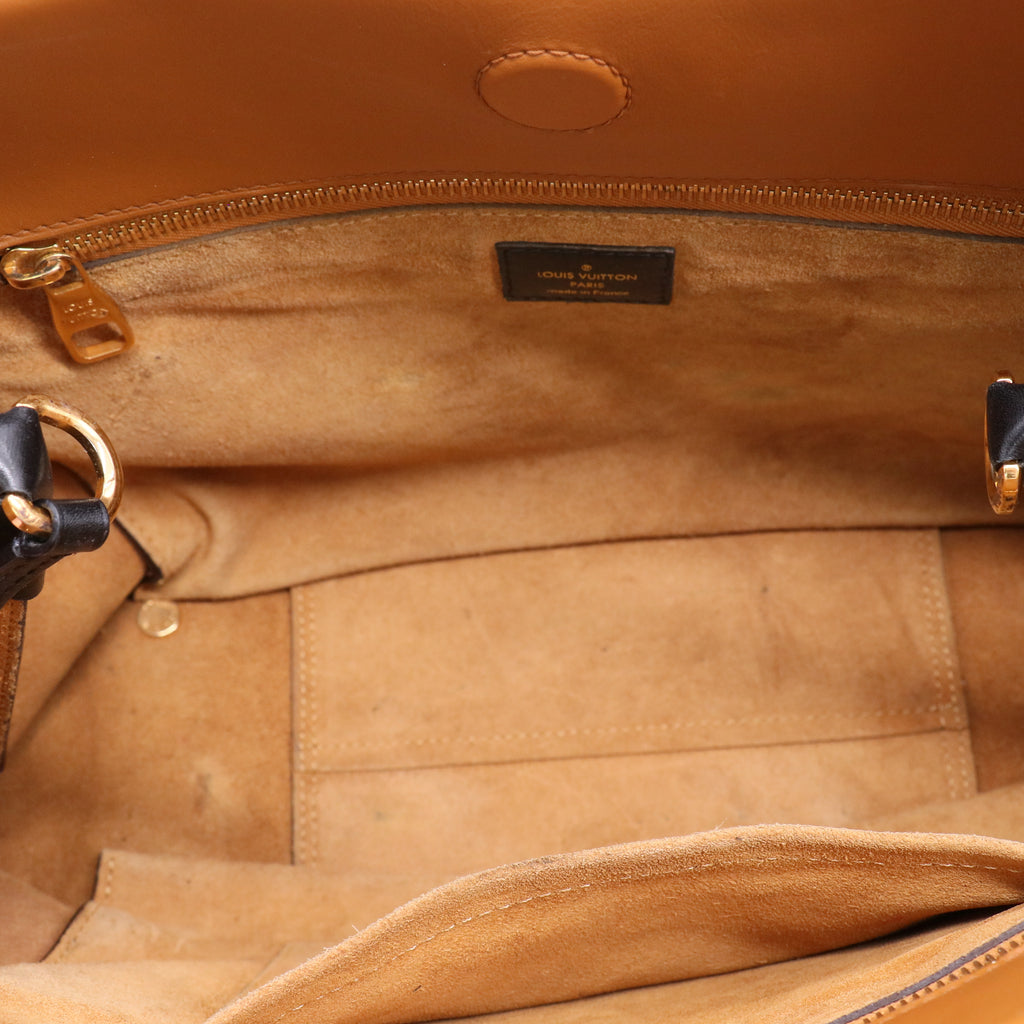 Monogram Cuir Orfevre Tote W PM Noisette twins