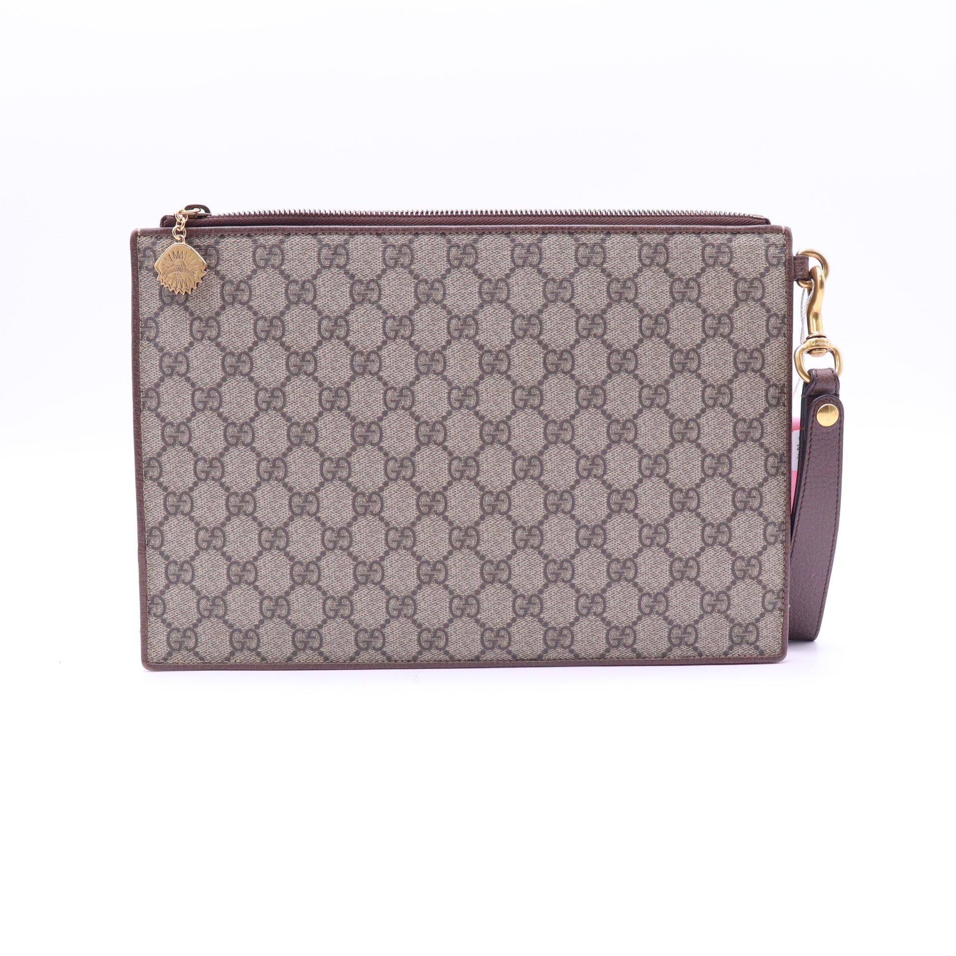 Courrier Pouch GG Coated Canvas with Applique Twins LDJ4100