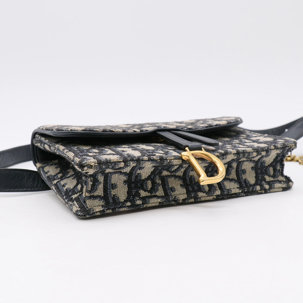 Dior Embroidered My Dior Daily Chain Pouch Oblique twins LDJ5592