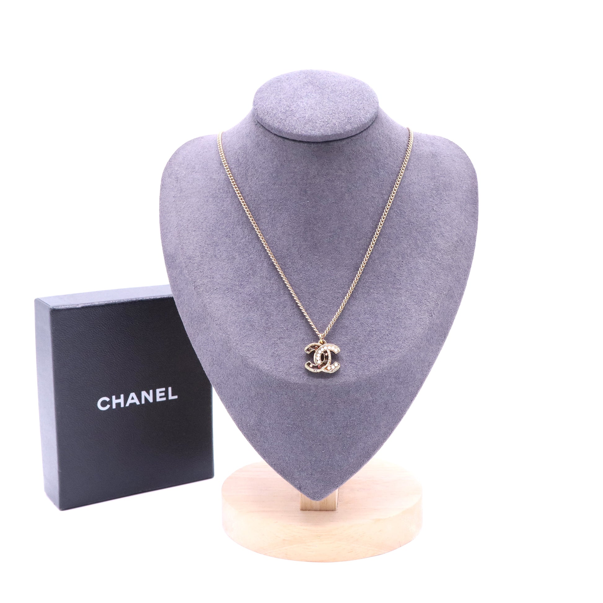 Cruise Gold Coco CC logo necklace W20328