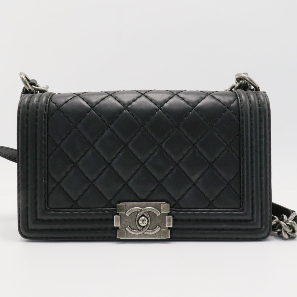 Boy Flap Bag Quilted Lambskin Old Medium