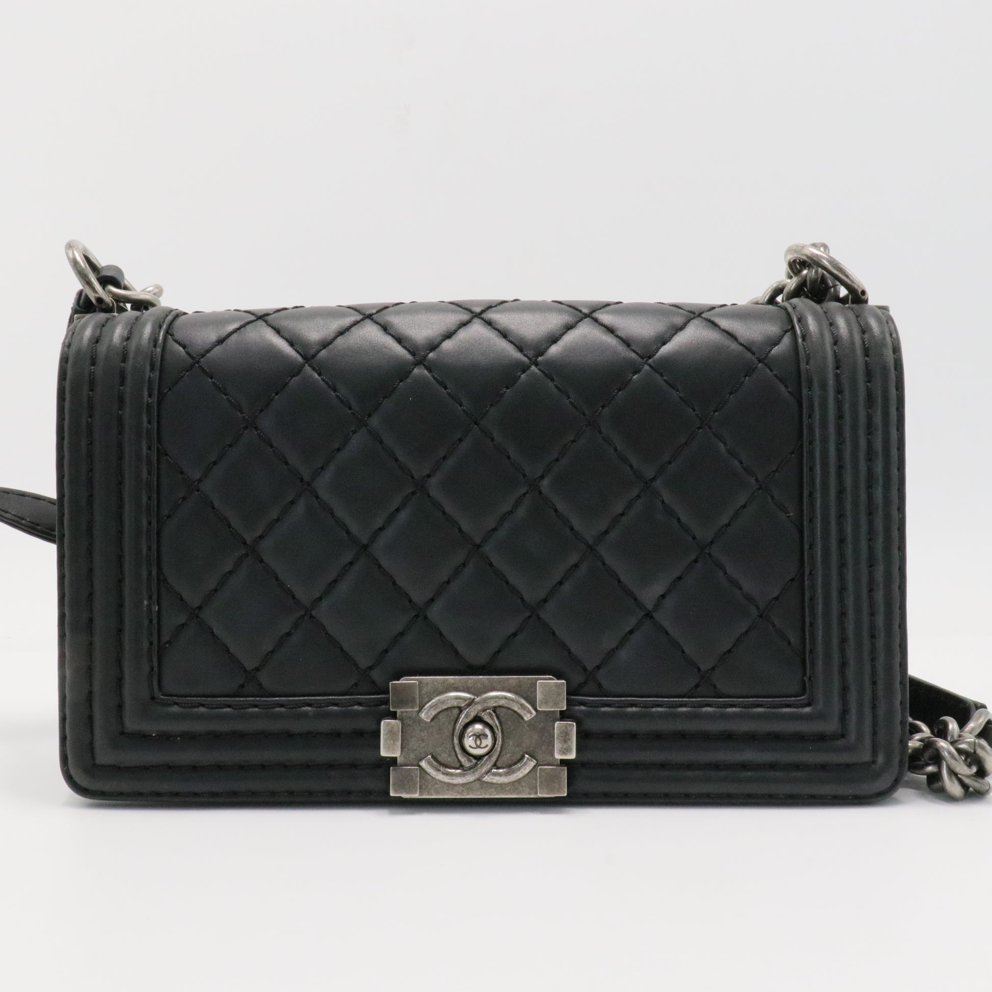 Boy Flap Bag Quilted Lambskin Old Medium