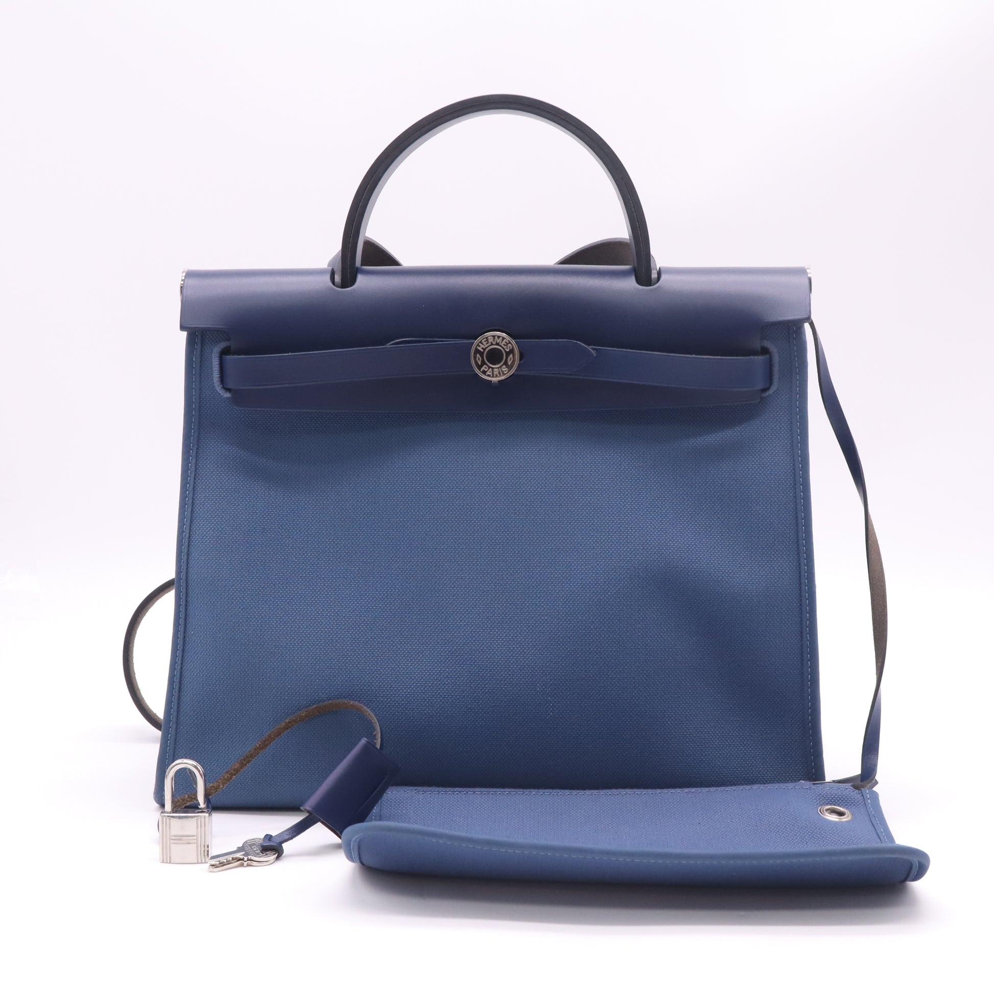 Vache Hunter Toile Herbag Zip 31 PM Bleu Brighton Bleu Saphir B23234