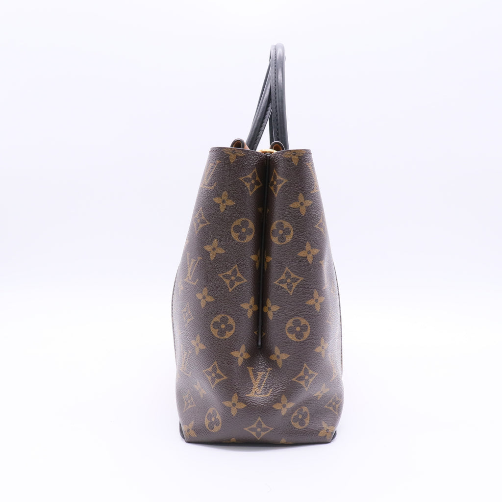Monogram Cuir Orfevre Tote W PM Noisette twins