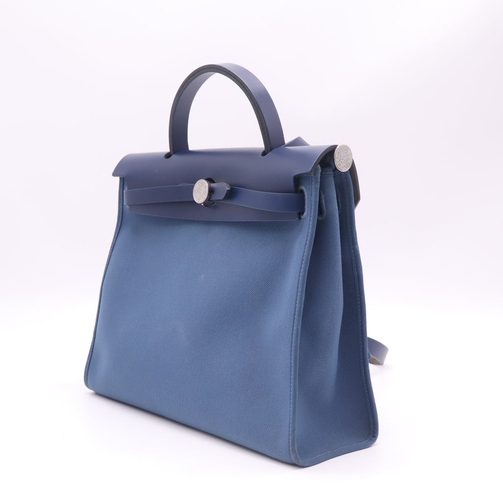 Vache Hunter Toile Herbag Zip 31 PM Bleu Brighton Bleu Saphir B23234
