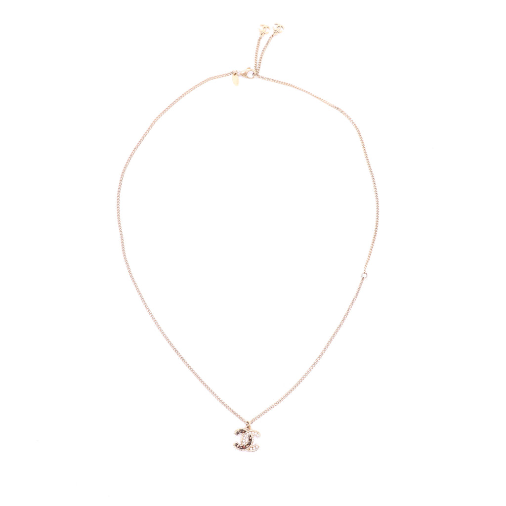 Cruise Gold Coco CC logo necklace W20328