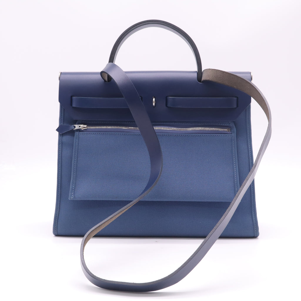 Vache Hunter Toile Herbag Zip 31 PM Bleu Brighton Bleu Saphir B23234