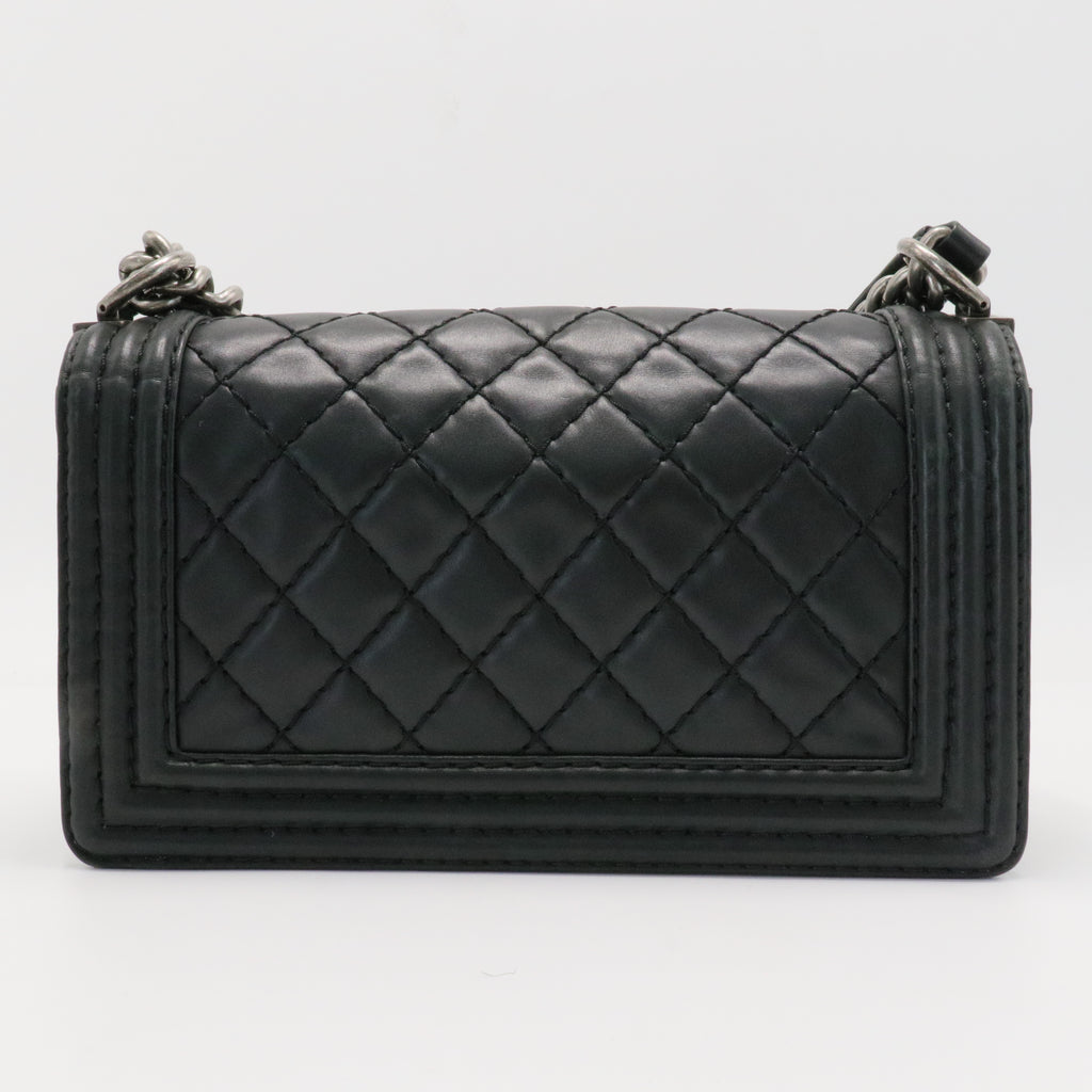 Boy Flap Bag Quilted Lambskin Old Medium