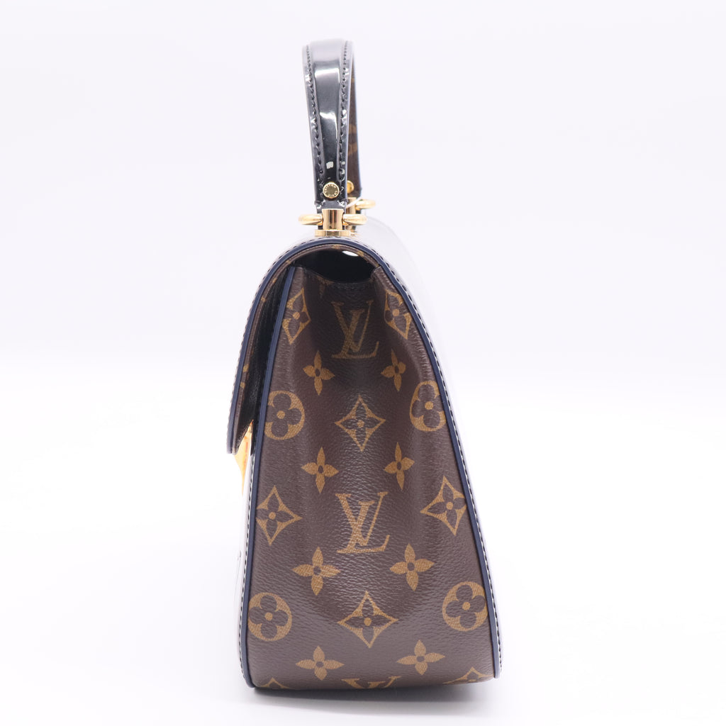 Cherrywood Handbag Vernis with Monogram Canvas PM twins