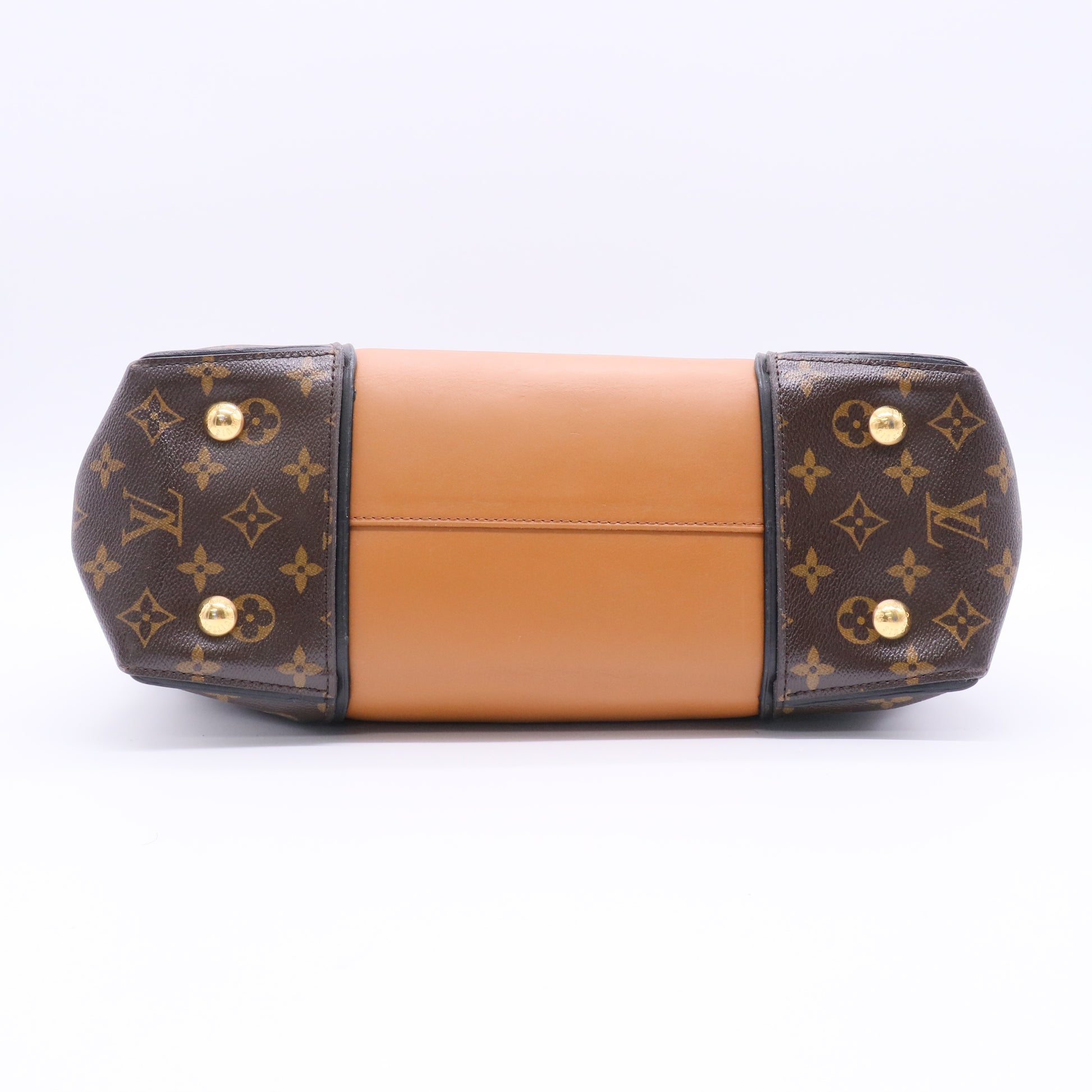 Monogram Cuir Orfevre Tote W PM Noisette twins