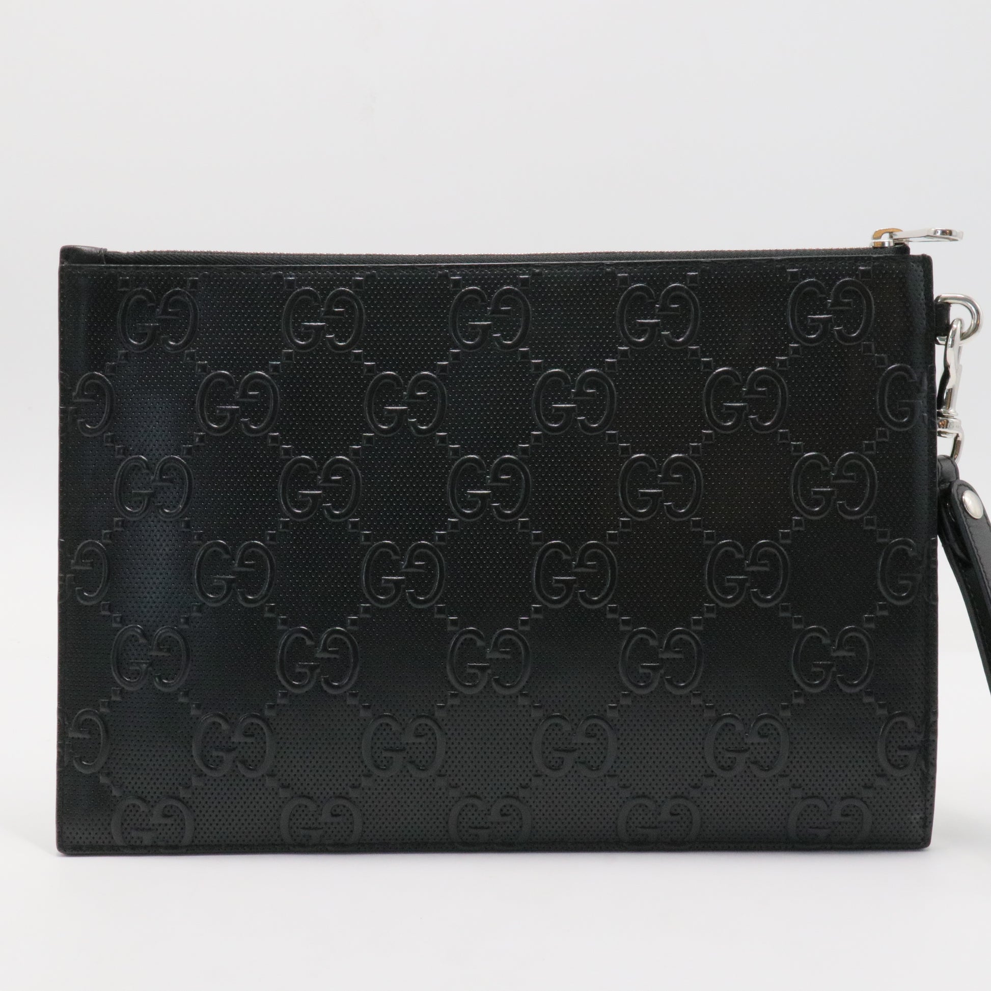 Chain Wristlet Wallet Guccissima Leather