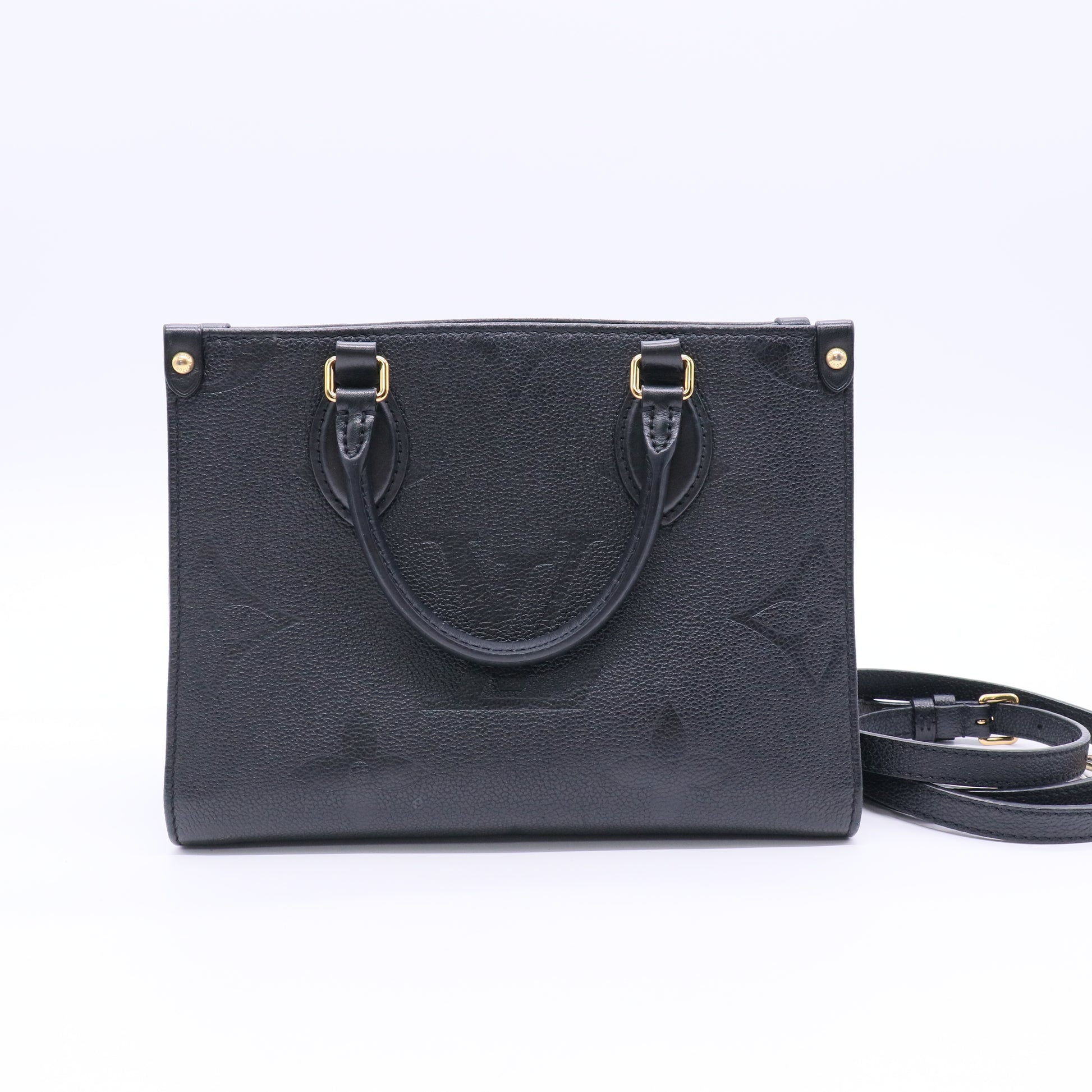 Louis Vuitton Monogram Empreinte Onthego PM Crossbody Bag twins