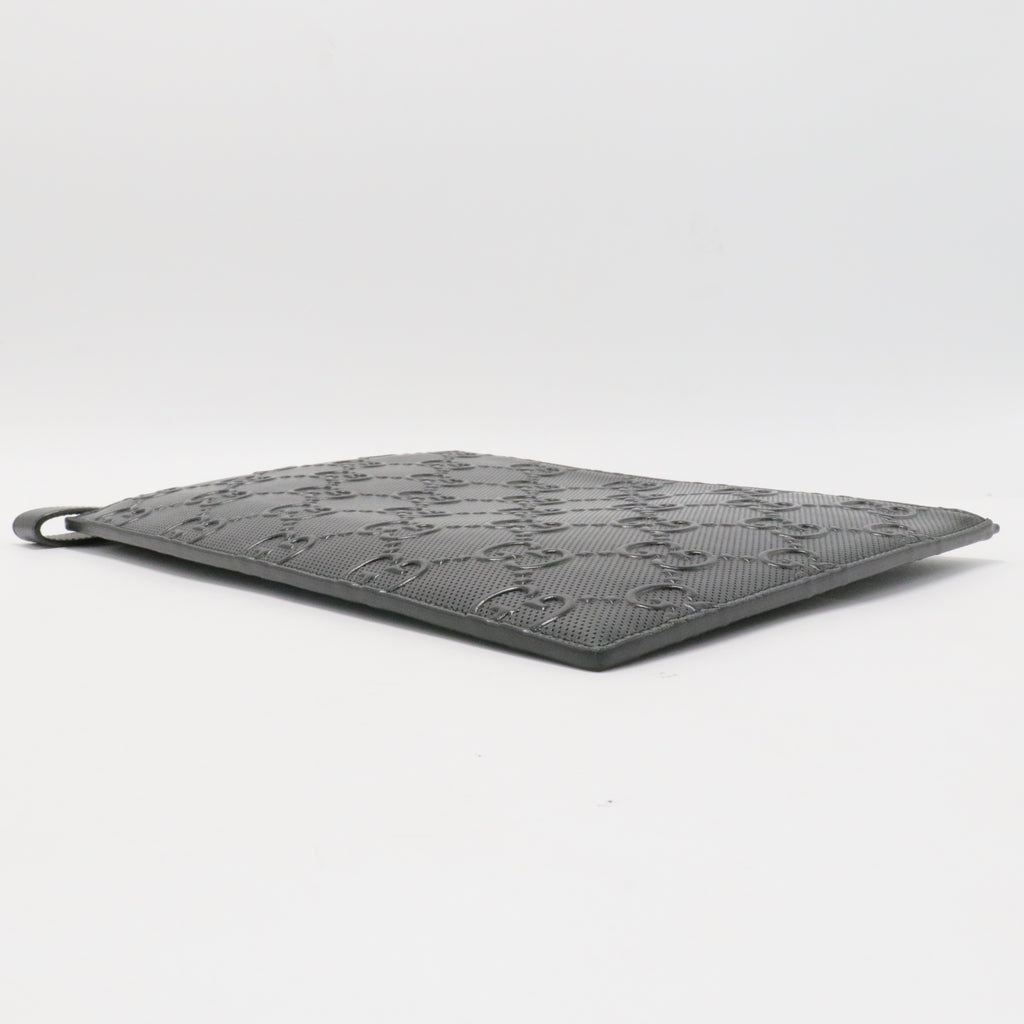 Chain Wristlet Wallet Guccissima Leather