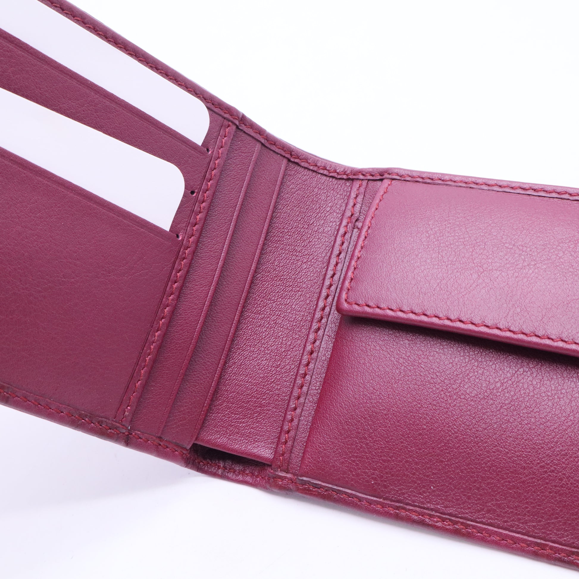 GG Emblem Small Wallet in Embossed Leather W20341