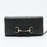 Emily Wallet on Chain Guccissima Leather