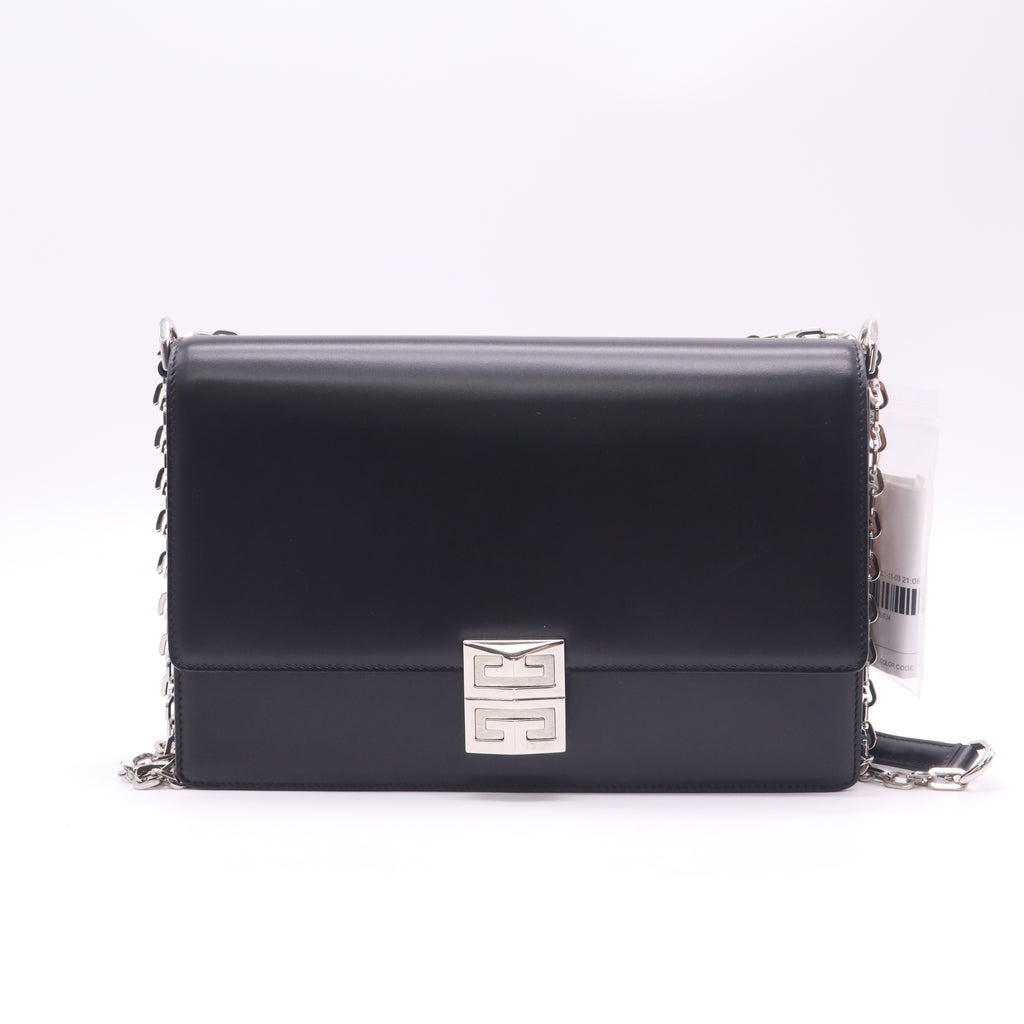 Givenchy Calfskin 4G Chain Shoulder Bag Black twins LDZ388