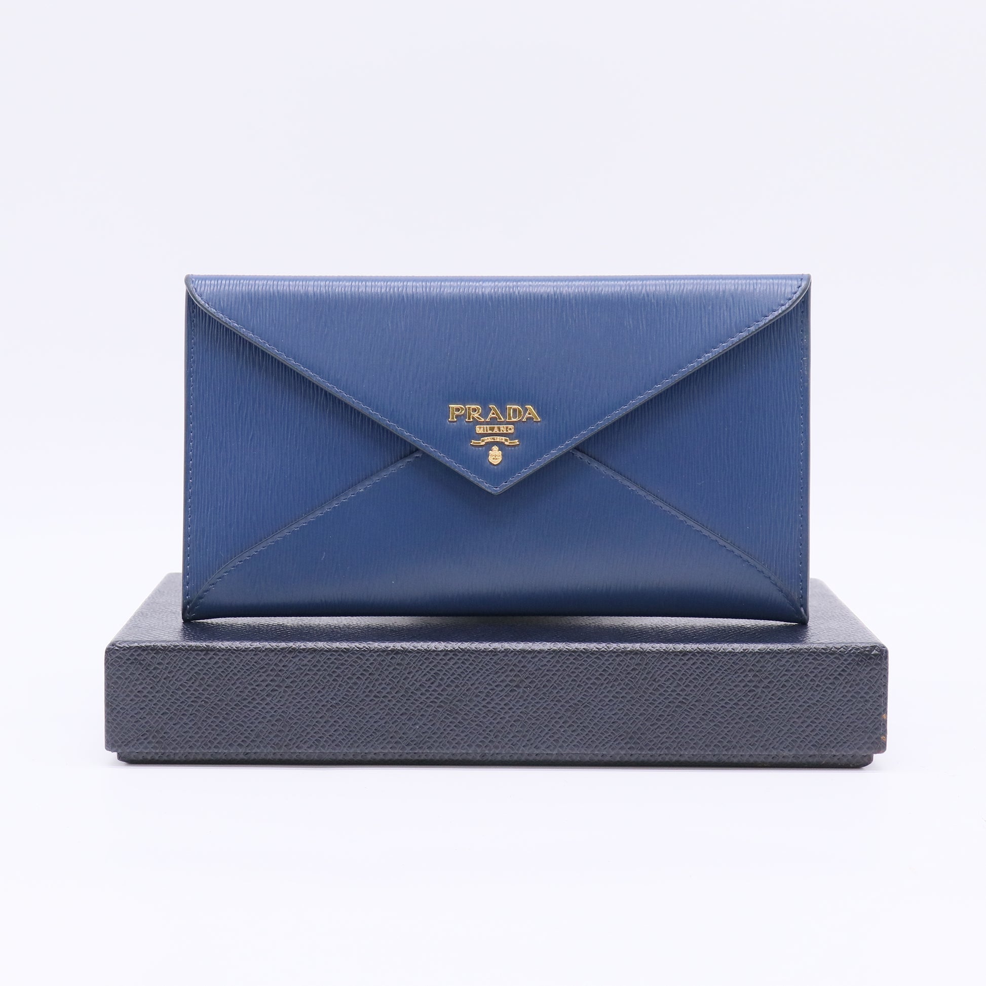 Blue Envelope Style Leather Wallet W22587