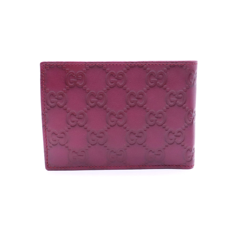 GG Emblem Small Wallet in Embossed Leather W20341