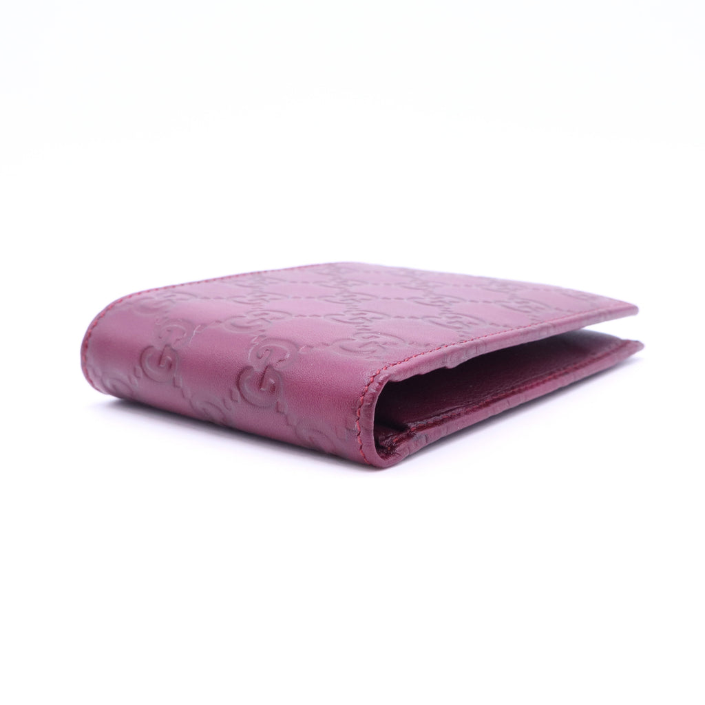 GG Emblem Small Wallet in Embossed Leather W20341