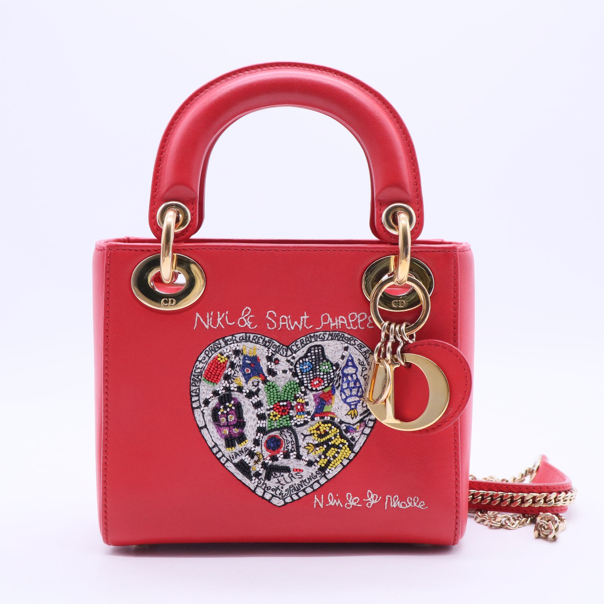 Lady Dior Chain Bag Limited Edition Niki de Saint Phalle Embroidered Leather Mini B20224