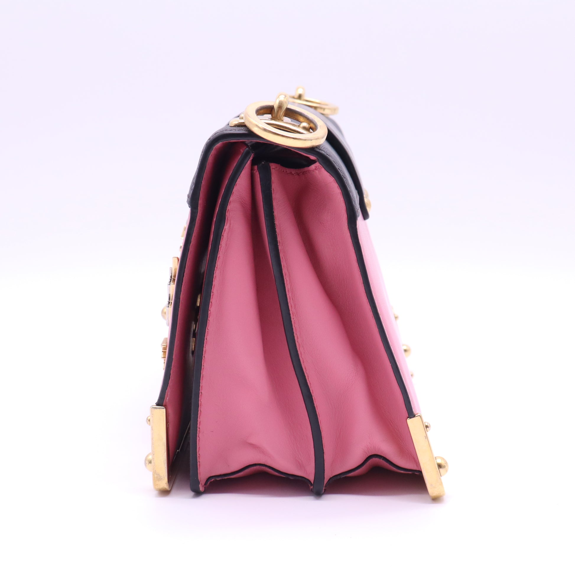 Prada Cahier Thunder Embellished Leather Shoulder B21351