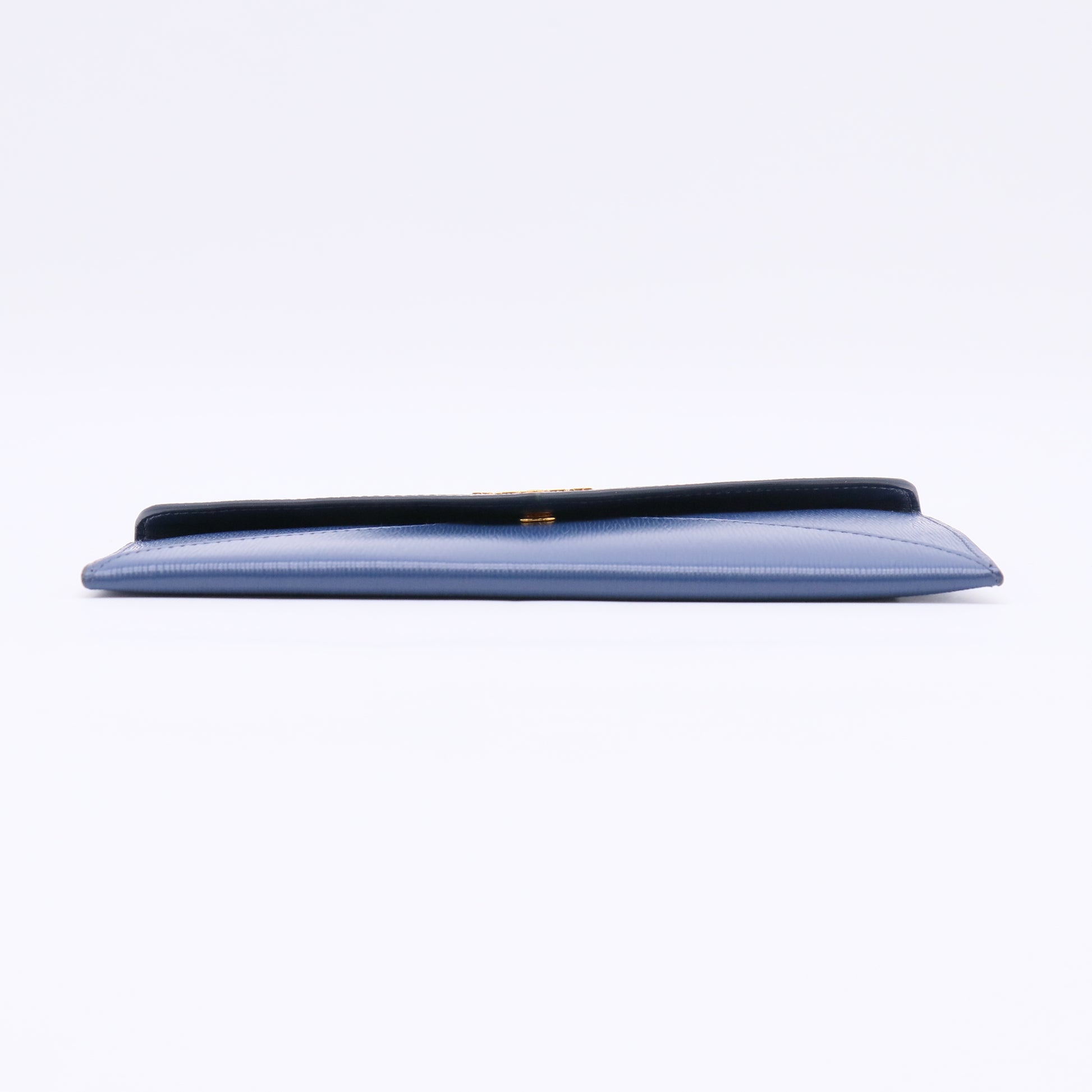 Blue Envelope Style Leather Wallet W22587