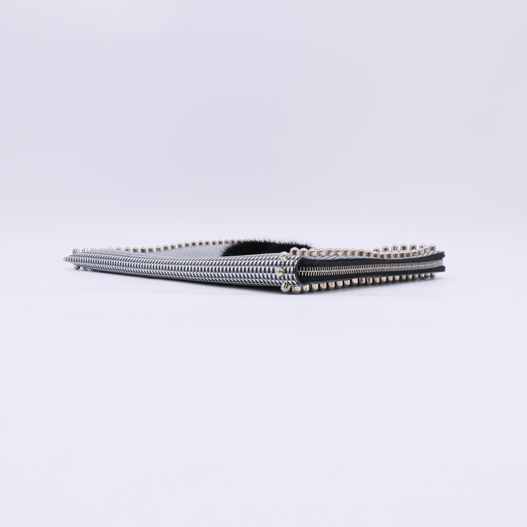 Fendi Saffiano Leather Karlito Flat Clutch twins LDJ5568