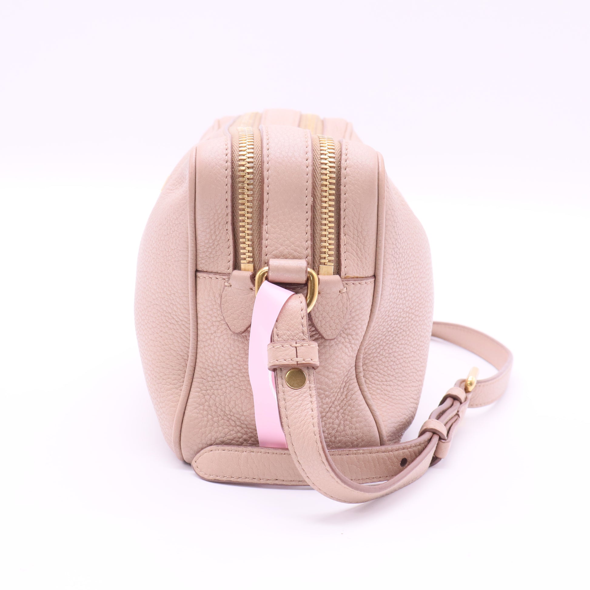 Double Zip Camera Bag Vitello Daino Twins