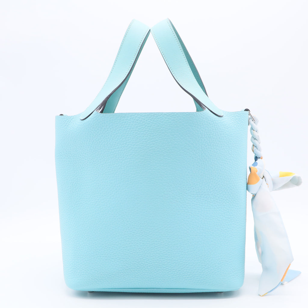 Taurillon Clemence Picotin Lock 22 MM Bleu