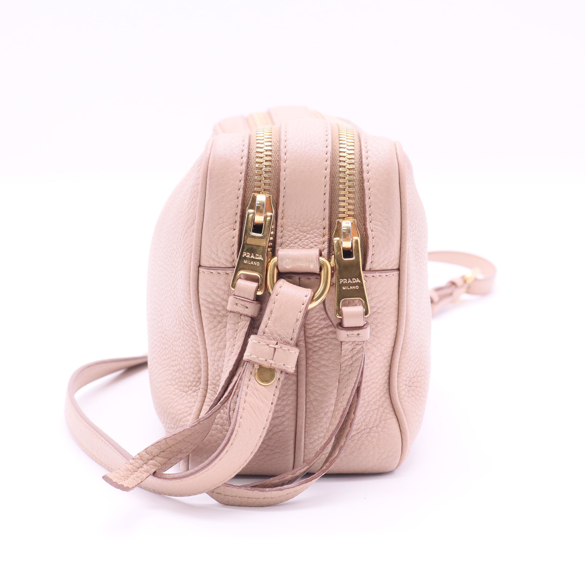 Double Zip Camera Bag Vitello Daino Twins