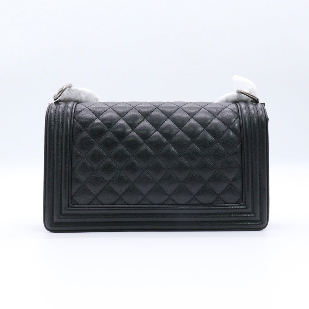 Boy Chanel Matelasse Shoulder Bag Black twins